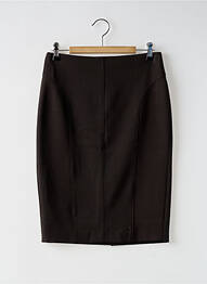 Jupe mi-longue taille à pinces noir VERTIGO femme