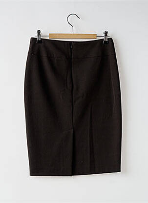 Jupe mi-longue taille à pinces noir VERTIGO femme