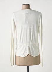 Gilet manches longues beige POUSSIERE D'ETOLE pour femme seconde vue