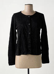 Gilet manches longues noir MALOKA pour femme seconde vue