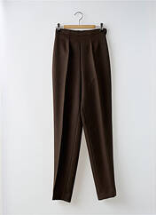 Pantalon droit marron LAUREN VIDAL pour femme seconde vue