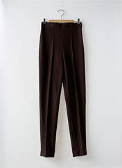 Pantalon slim marron LAUREN VIDAL pour femme seconde vue