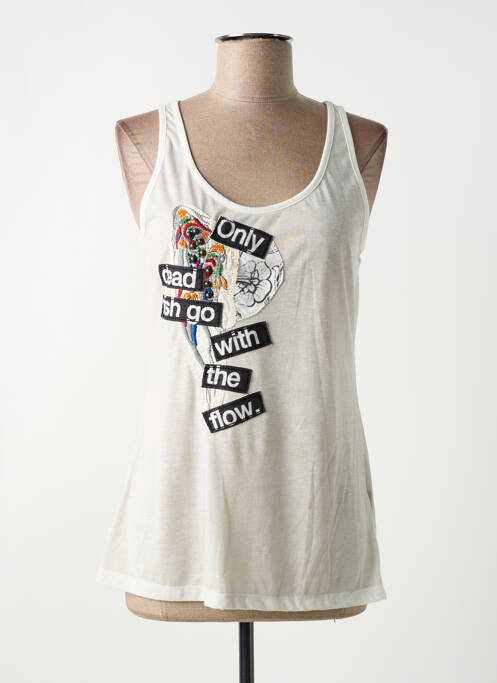 Débardeur beige ANGELS NEVER DIE femme