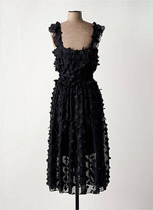 Robe longue sans manche sans manche noir MONACO COLLECTION femme