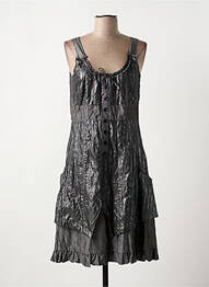 Robe mi-longue sans manche sans manche argent SALT & PEPPER femme