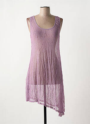 Tunique sans manche coupe cintrée violet DECA femme