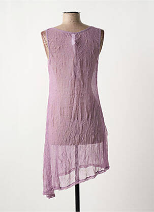 Tunique sans manche col rond violet DECA femme