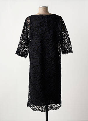 Robe mi-longue manches courtes manches courtes noir LA FEE MARABOUTEE femme