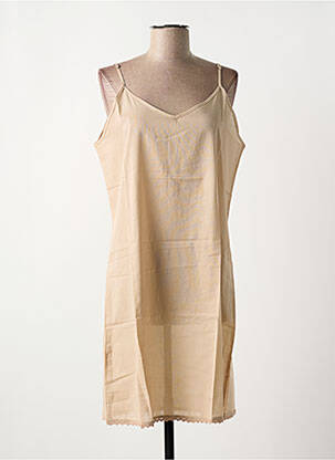 Jupon /fond de robe coupe cintrée beige ORIENTIQUE NATURALLY femme