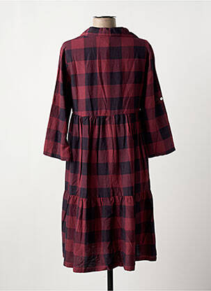 Robe mi-longue manches 3/4 manches 3/4 violet ORIENTIQUE NATURALLY femme