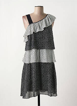 Robe mi-longue sans manche sans manche noir JUS D'ORANGE femme