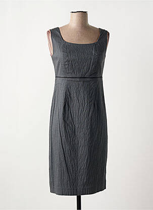 Robe mi-longue sans manche sans manche gris ANNA KASZER femme