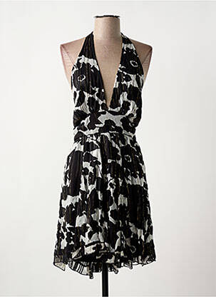 Robe courte sans manche sans manche noir PEACE + LOVE femme