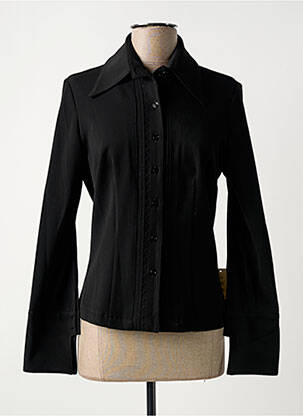 Chemisier coupe cintrée manches longues noir VERTIGO femme