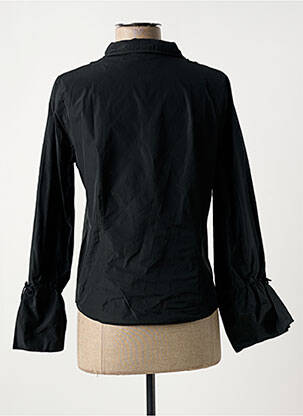 Chemisier coupe cintrée manches longues noir ROSA ROSAM femme