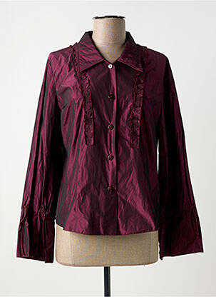 Chemisier coupe cintrée manches longues violet ROSA ROSAM femme