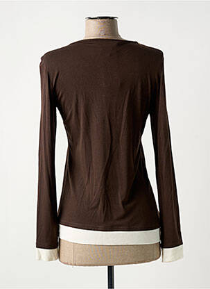 T-shirt manches longues manches longues marron JUS D'ORANGE femme