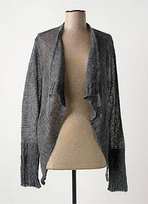 Gilet manches longues gris NÜ pour femme