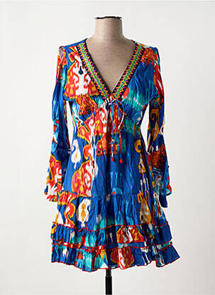 Robe courte bleu PEACE + LOVE pour femme