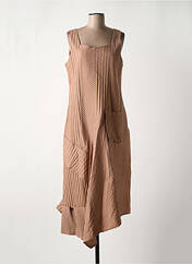 Robe longue beige LAUREN VIDAL pour femme seconde vue