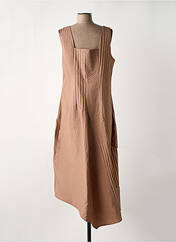 Robe longue beige LAUREN VIDAL pour femme seconde vue