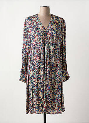 Robe mi-longue beige LA FEE MARABOUTEE pour femme