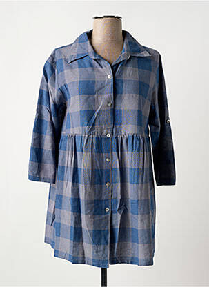 Tunique manches longues bleu ORIENTIQUE NATURALLY pour femme