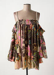 Tunique manches longues marron MY STORY pour femme seconde vue