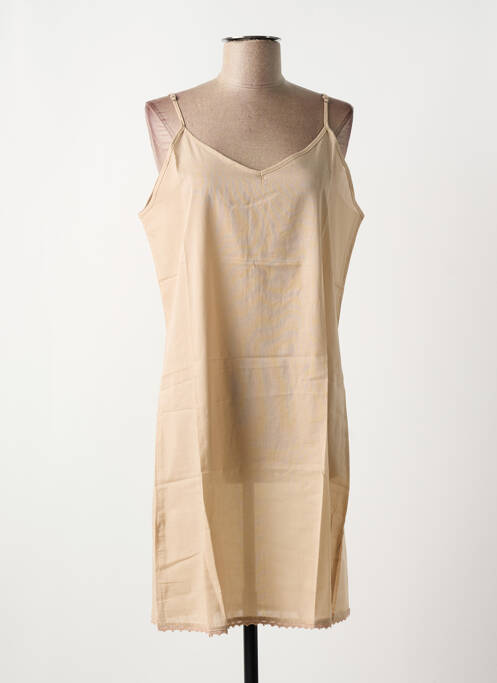 Jupon /fond de robe coupe cintrée beige ORIENTIQUE NATURALLY femme