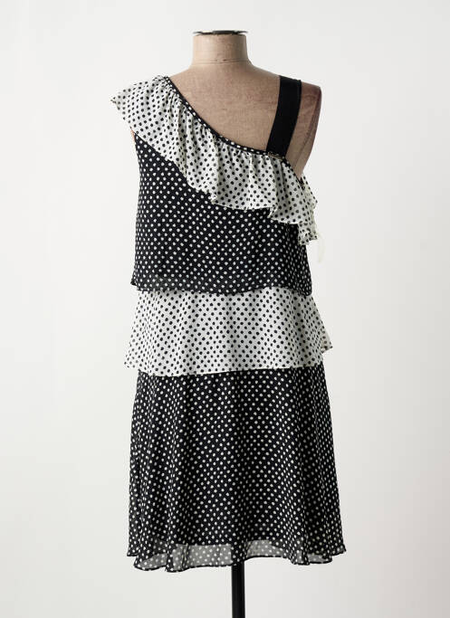 Robe mi-longue coupe évasée sans manche noir JUS D'ORANGE femme