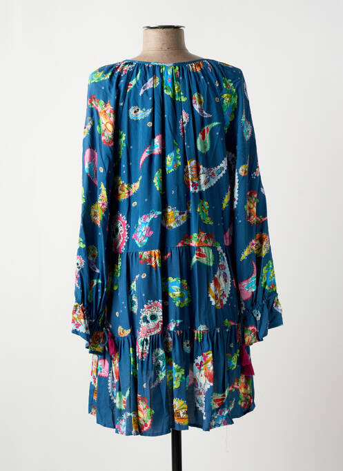 Robe courte bleu PEACE + LOVE pour femme