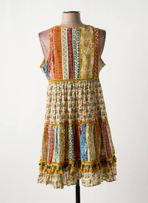 Robe courte orange PEACE + LOVE pour femme