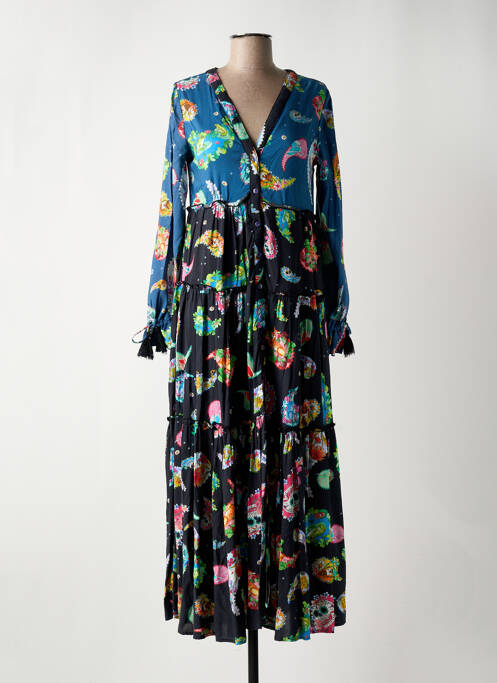 Robe longue bleu PEACE + LOVE pour femme