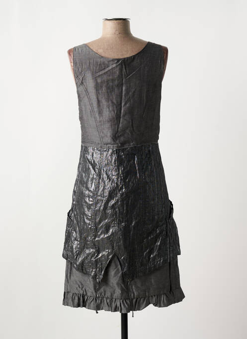 Robe mi-longue argent SALT & PEPPER pour femme