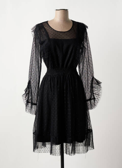 Robe mi-longue noir MONACO COLLECTION pour femme