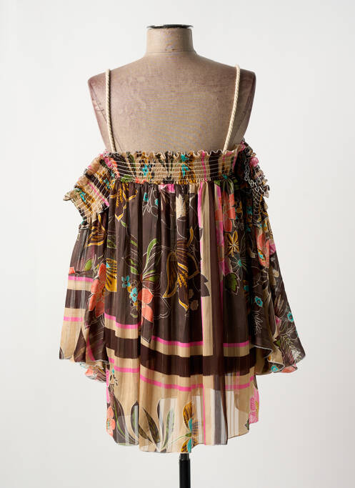 Tunique manches longues marron MY STORY femme