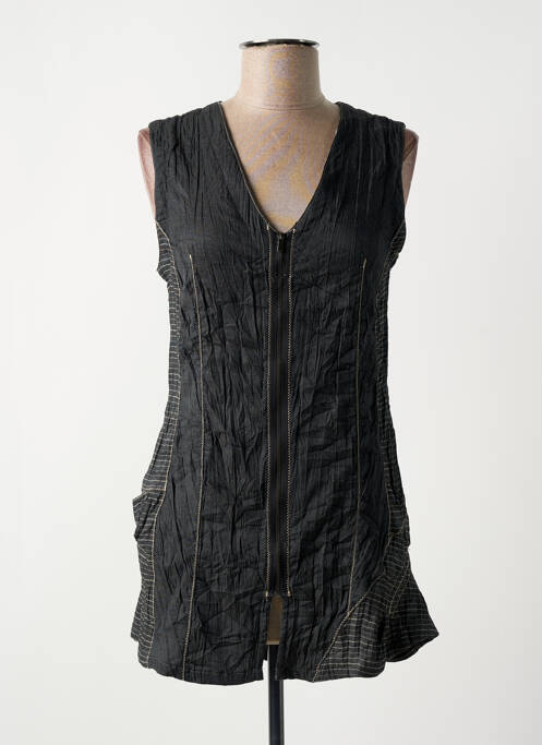 Tunique sans manche gris POUSSIERE D'ETOLE pour femme