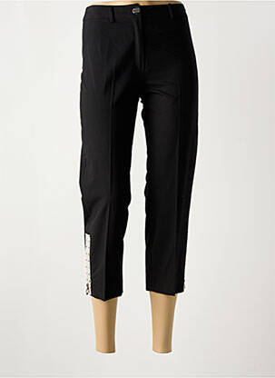 Pantacourt coupe droite taille normale noir ABSOLU femme