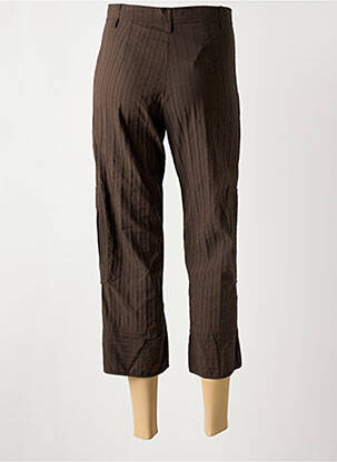 Pantacourt coupe droite taille normale marron LAUREN VIDAL femme