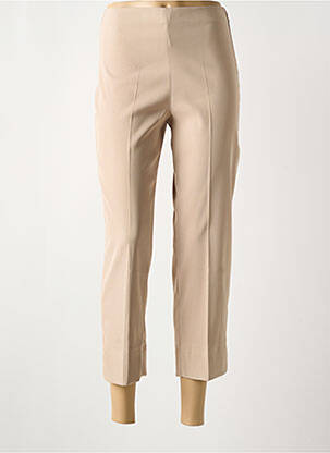 Pantacourt coupe droite taille normale beige LAUREN VIDAL femme