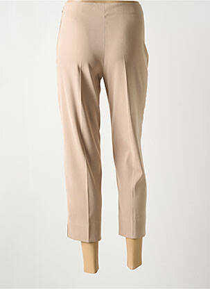 Pantacourt coupe droite taille normale beige LAUREN VIDAL femme