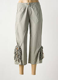 Pantacourt coupe droite taille normale gris POUSSIERE D'ETOLE femme