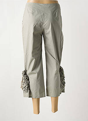 Pantacourt coupe droite taille normale gris POUSSIERE D'ETOLE femme