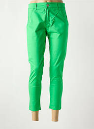 Pantacourt stretch taille normale vert MADEMOISELLE SANS GÊNE femme