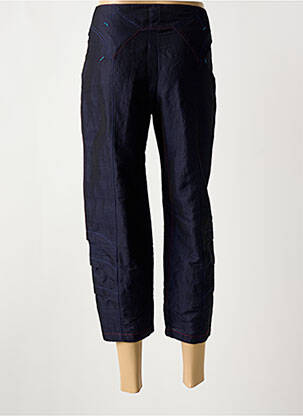 Pantacourt coupe droite taille normale bleu AVENTURES DES TOILES femme