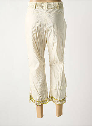 Pantacourt coupe droite taille normale beige POUSSIERE D'ETOLE femme