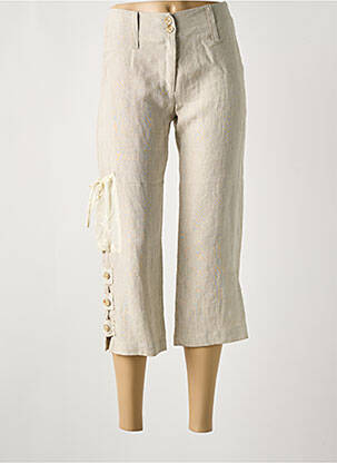 Pantacourt coupe droite taille normale beige COCO MENTHE femme