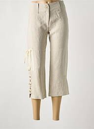 Pantacourt coupe droite taille normale beige COCO MENTHE femme