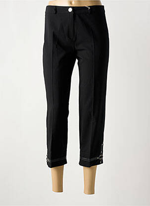Pantacourt coupe droite taille normale noir ABSOLU femme