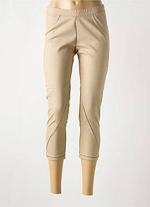 Pantacourt stretch taille normale beige ELISA CAVALETTI femme